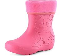 Ladeheid Eva Kinder Jungen Mädchen Gummistiefel Regenschuhe gefüttert LA-CA-11 (Rosa, 26/27 EU)