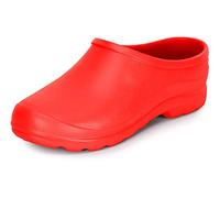 Ladeheid Gartenschuhe Damen und Herren leichte Eva Clogs Bequeme Hausschuhe & Gartenclogs LADW001 (Rot, 38 EU)