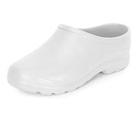 Ladeheid Gartenschuhe Damen und Herren leichte Eva Clogs Bequeme Hausschuhe & Gartenclogs LADW001 (Weiß, 36 EU)