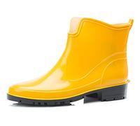 Ladeheid Gummistiefel Damen Kurz Wasserdicht Damenschuhe Elegant und Bequem LA-930 (Gelb, 36 EU)