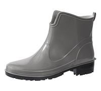 Ladeheid Gummistiefel Damen Kurz Wasserdicht Damenschuhe Elegant und Bequem LA-930 (Grau, 36 EU)