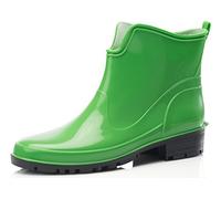 Ladeheid Gummistiefel Damen Kurz Wasserdicht Damenschuhe Elegant und Bequem LA-930 (Grün, 38 EU)