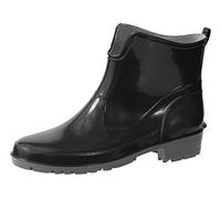 Ladeheid Gummistiefel Damen Kurz Wasserdicht Damenschuhe Elegant und Bequem LA-930 (Schwarz, 36 EU)