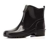 Ladeheid Gummistiefel Damen Kurz Wasserdicht Damenschuhe Elegant und Bequem LA-930 (Schwarz2, 39 EU)