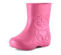 Ladeheid Gummistiefel Kinder EVA federleichte Regenschuhe für Jungen und Mädchen LA-CA-10 (Rosa, 24/25 EU)
