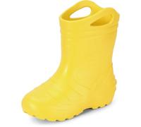 Ladeheid Gummistiefel Kinder federleichte Eva Regenschuhe Bequeme und leichte Regenstiefel Kinder perfekt für Frühling und Sommer KL051-S (Gelb1, 22 EU)