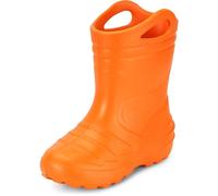 Ladeheid Gummistiefel Kinder federleichte Eva Regenstiefel für Mädchen und Jungen Thermo Gummistiefel gefüttert KL051 (Orange, 24 EU)