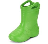 Ladeheid Gummistiefel Kinder federleichte Eva Regenstiefel für Mädchen und Jungen Thermo Gummistiefel gefüttert KL051 (Grün, 24 EU)