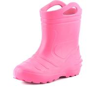 Ladeheid Gummistiefel Kinder federleichte Eva Regenstiefel für Mädchen und Jungen Thermo Gummistiefel gefüttert KL051 (Hellrosa, 23 EU)