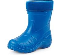 Ladeheid Gummistiefel Kinder federleichte und wasserdichte Eva Thermo Regenstiefel Gummistiefel gefüttert KL050 (Blau, 31 EU)