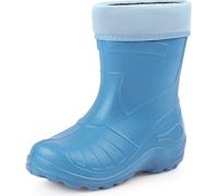 Ladeheid Gummistiefel Kinder federleichte und wasserdichte Eva Thermo Regenstiefel Gummistiefel gefüttert KL050 (Hellblau, 22 EU)