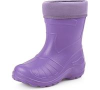 Ladeheid Gummistiefel Kinder federleichte und wasserdichte Eva Thermo Regenstiefel Gummistiefel gefüttert KL050 (Violett, 31 EU)