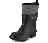 Ladeheid Herren Damen federleichte Eva Thermo Gummistiefel gefüttert Arbeitsgummistiefel LA-804 (Schwarz, 38 EU)