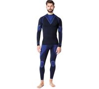 Ladeheid Herren Winter Thermounterwäsche Funktionsunterwäsche Set Langarm Shirt Lange Unterhose Thermoaktiv LAGI003