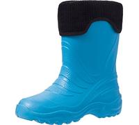 Ladeheid Kinder federleicht Eva Thermo Gummistiefel gefüttert LA-861, Blau-Celeste 306C/Schwarz, 32/33 EU