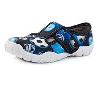 Ladeheid Kinder Hausschuhe LARW005 (Marineblau/Weiß/Bälle, 26 EU)