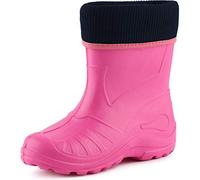 Ladeheid Kinder Mädchen Jungen Federleichte Eva Thermo Gummistiefel Gefüttert KL058 (Rosa, 26 EU)