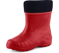 Ladeheid Kinder Mädchen Jungen Federleichte Eva Thermo Gummistiefel Gefüttert KL058 (Rot, 29 EU)