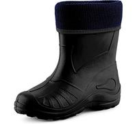 Ladeheid Kinder Mädchen Jungen Federleichte Eva Thermo Gummistiefel Gefüttert KL058 (Schwarz, 23 EU)