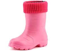 Ladeheid Kinder Mädchen Jungen federleichte Eva Thermo Gummistiefel gefüttert LA845KIDS (Rosa1025/Rosa, 30 EU)