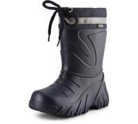 Ladeheid Kinder Mädchen Jungen federleichte Eva Winter Thermo Gummistiefel gefüttert LA-835 (Schwarz/Blendung, 30/31 EU)
