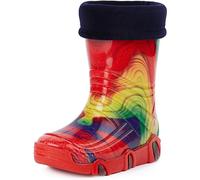Ladeheid Kinder Mädchen Jungen Gummistiefel gefüttert Swk 19 (Mehrfarbig Regenbogen, 21/22 EU)