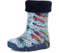 Ladeheid Kinder Mädchen Jungen Gummistiefel gefüttert Swk 26 (Mehrfarbig Bang, 21/22 EU)