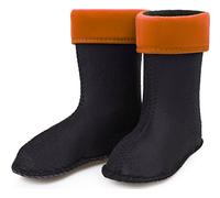 Ladeheid Kinder Mädchen Jungen Wärmende Stiefelsocken für Gummistiefel Innenschuh KL045 (Orange, 23 EU)