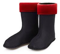 Ladeheid Kinder Mädchen Jungen Wärmende Stiefelsocken für Gummistiefel Innenschuh KL045 (Rot, 27 EU)
