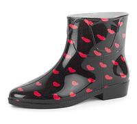 Ladeheid Kurze Gummistiefel Damen Elegant Regenstiefel Damen mit Muster LAZT201802 (Muster-13, 37 EU)