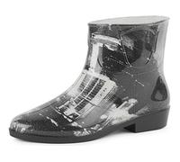 Ladeheid Kurze Gummistiefel Damen Elegant Regenstiefel Damen mit Muster LAZT201802 (Muster-22, 40 EU)