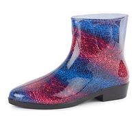 Ladeheid Kurze Gummistiefel Damen Elegant Regenstiefel Damen mit Muster LAZT201802 (Muster-23, 38 EU)