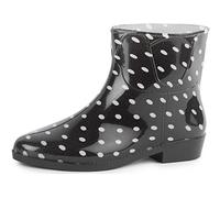 Ladeheid Kurze Gummistiefel Damen Elegant Regenstiefel Damen mit Muster LAZT201802 (Muster-4, 37 EU)