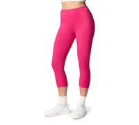 Ladeheid Leggings Damen 3/4 Baumwolle bequem und atmungsaktiv Capri Leggings Damen für Sommer LA40-132 (Amaranth, M)