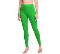 Ladeheid Leggings Damen aus Baumwolle Bequeme und Lange Leggins für Frauen für Frühling Sommer Herbst Winter Saison LA40-133 (Grün, XS)