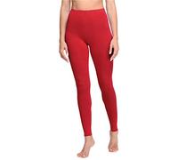Ladeheid Leggings Damen aus Baumwolle Bequeme und Lange Leggins für Frauen für Frühling Sommer Herbst Winter Saison LA40-133 (Rot, XL)