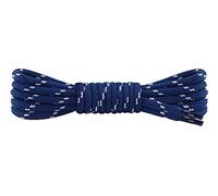 Ladeheid Qualitäts-Schnürsenkel LAKO1003, Elastische Rundsenkel für Arbeitsschuhe Trekkingschuhe aus 100% Polyester, ø ca. 5 mm, 25 Farben, 60-220 cm Länge (Marine/Hellgrau, 80 cm/ø 5 mm)