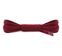 Ladeheid Qualitäts-Schnürsenkel LAMTB29 - Flach - 7 mm Breit - aus 100% Baumwolle, Reißfest, 16 Farben, 40-200 cm Länge (Rot, 140 cm)
