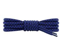 Ladeheid Qualitäts-Schnürsenkel, Rundsenkel für Arbeitsschuhe und Trekkingschuhe aus 100% Polyester, ø 5 mm, 27 Farben, Längen 70-220 cm (Schwarz/Blau, 80 cm/ø 5 mm)