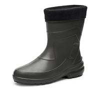 Ladeheid Thermo Eva Gummistiefel Damen gefüttert wasserdichte und federleichte Regenstiefel Damen LA-800-2017 (Graphite/Schwarz, 36 EU)