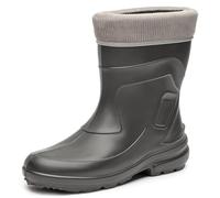 Ladeheid Thermo Eva Gummistiefel Damen gefüttert wasserdichte und federleichte Regenstiefel Damen LA-800-2017 (Grau/Grau, 36 EU)