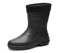 Ladeheid Thermo Eva Gummistiefel Damen gefüttert wasserdichte und federleichte Regenstiefel Damen LA-800-2017 (Schwarz/Schwarz, 38 EU)