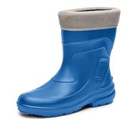 Ladeheid Thermo Eva Gummistiefel Damen gefüttert wasserdichte und federleichte Regenstiefel Damen LA-800-2017 (Kornblume/Grau, 42 EU)