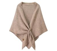 Ladiery dreieckstuch damen schal dreieckstuch damen winter herbst Uni & Colorblock Wärmeschal aus Wolle für das ganze Jahr (Solid camel color)
