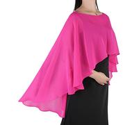Ladiery Sheer Chiffon Capes Weiche Capelets für Frauen, leichte Tücher und Wraps für Abendpartykleider