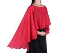 Ladiery Sheer Chiffon Capes Weiche Capelets für Frauen, leichte Tücher und Wraps für Abendpartykleider