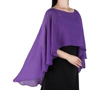 Ladiery Sheer Chiffon Capes Weiche Capelets für Frauen, leichte Tücher und Wraps für Abendpartykleider