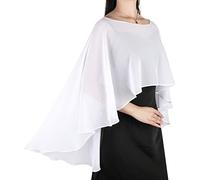 Ladiery Sheer Chiffon Capes Weiche Capelets für Frauen, leichte Tücher und Wraps für Abendpartykleider