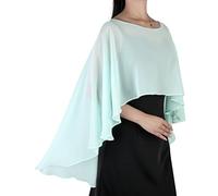 Ladiery Sheer Chiffon Capes Weiche Capelets für Frauen, leichte Tücher und Wraps für Abendpartykleider
