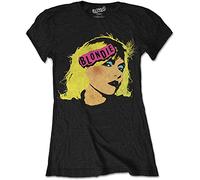 Ladies Blondie Debbie Harry Punk Rock offiziell Frauen T-Shirt Damen (Large)